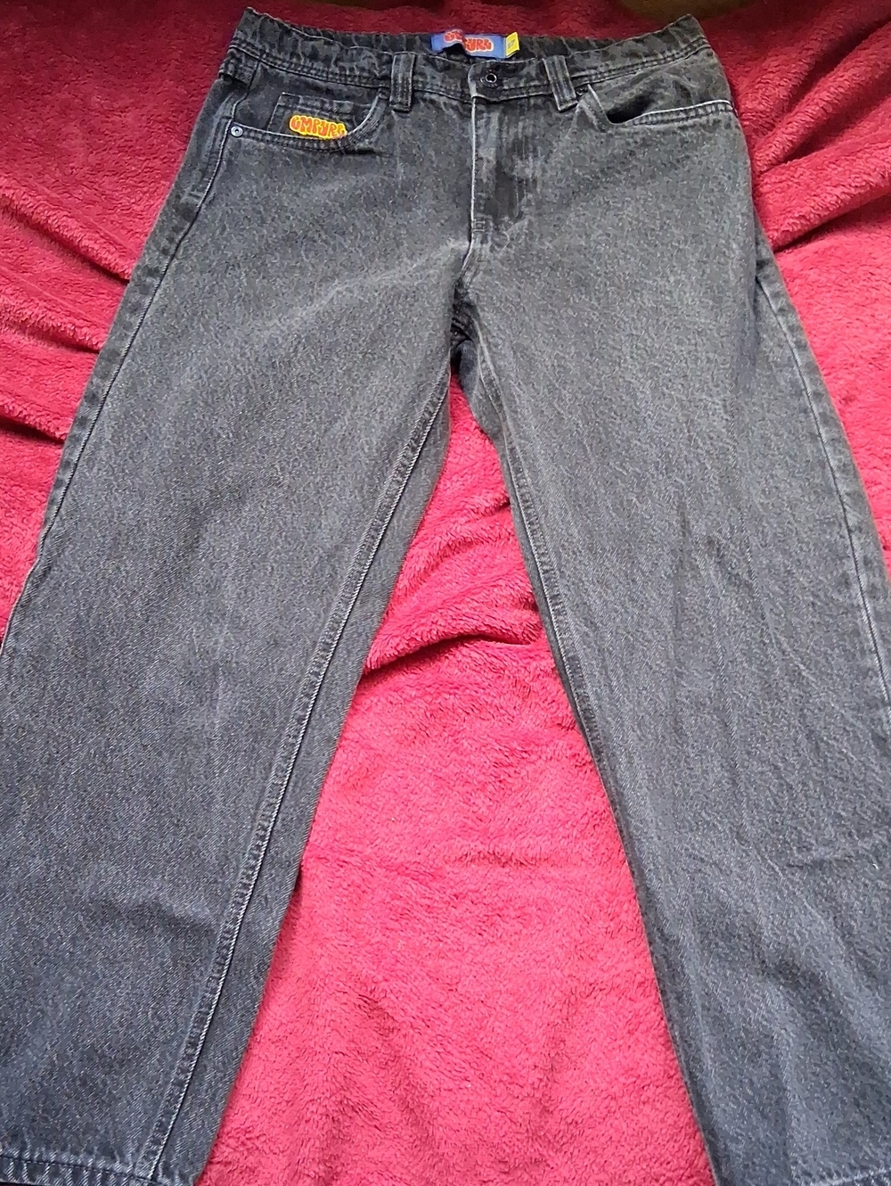 Mens Empyre Black Straight Skater Pants Size 27 X 26